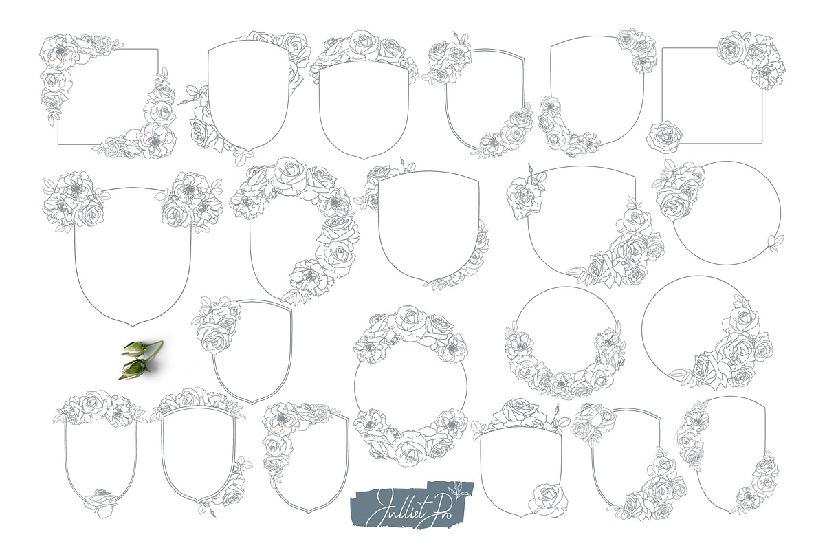 Vintage Roses Wedding, an Object Graphic by JuDesign (Photo 2 of 5)