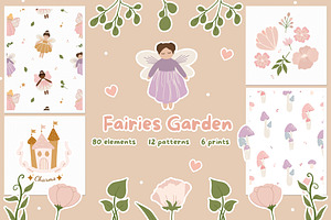 Magical Fairy Garden - Kids Clipart