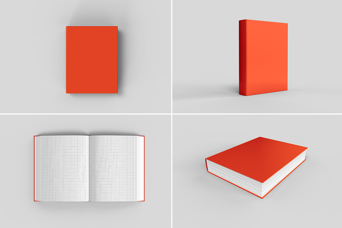 Big Book Cover Mockup - 11 Views, a Books & Magazine Mockup by Illusiongraphic (Photo 25 of 26)