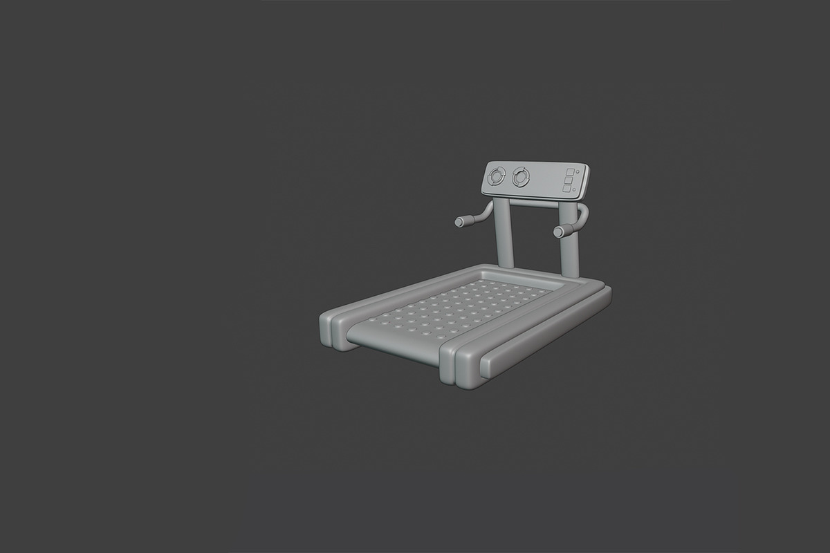 Stylized Gym and Fitness Set, an Object 3D Model by Artem Varnitsin (Photo 12 of 23)