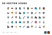 Fishing icons, an Outline Icon by Wencory (Thumbnail 1 of 2)