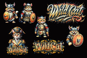 Wild Cat illustrations Set, an Animal Illustration by Designs by Helen Trupak (Thumbnail 2 of 5)