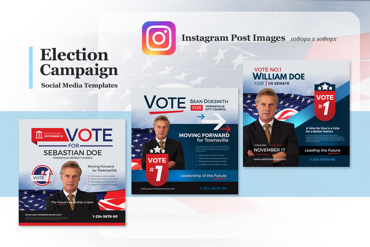 Election Campaign Social Media, a Social Media Template by kinzi21 (Photo 3 of 4)