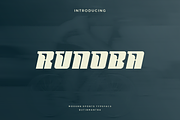 Runoba - Modern Sport Typeface, a Sans Serif Font by Letterna (Thumbnail 1 of 4)