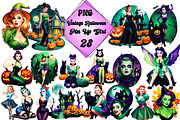 Vintage Halloween Pin Up Girl, an Illustration by Wow Magic (Thumbnail 5 of 5)