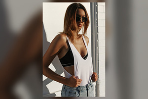 Sunglasses and Tank Top, Urban Wall