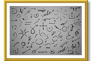 Set of arrows icons silhouettes, an Object Graphic by RODINA (Thumbnail 2 of 3)
