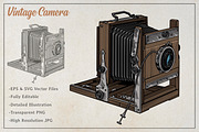 Vintage Camera Vector Art, an Object Illustration by Kusumaillustration (Thumbnail 2 of 4)