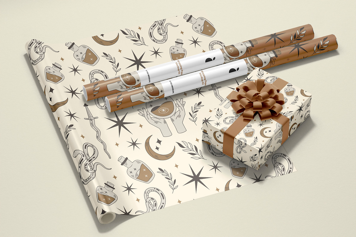 Wrapping Paper Mockup V1, a Packaging Mockup by Catkie - Digital Art (Photo 5 of 9)