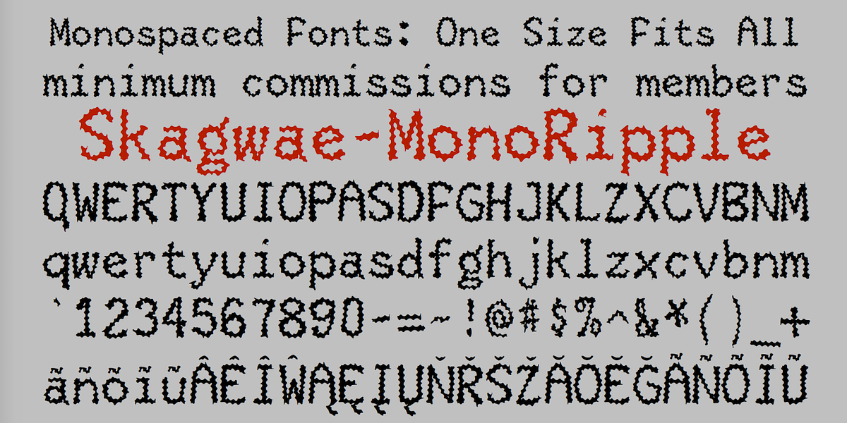 SkagwaeMono, a Sans Serif Font by Ingrimayne Type (Photo 5 of 5)