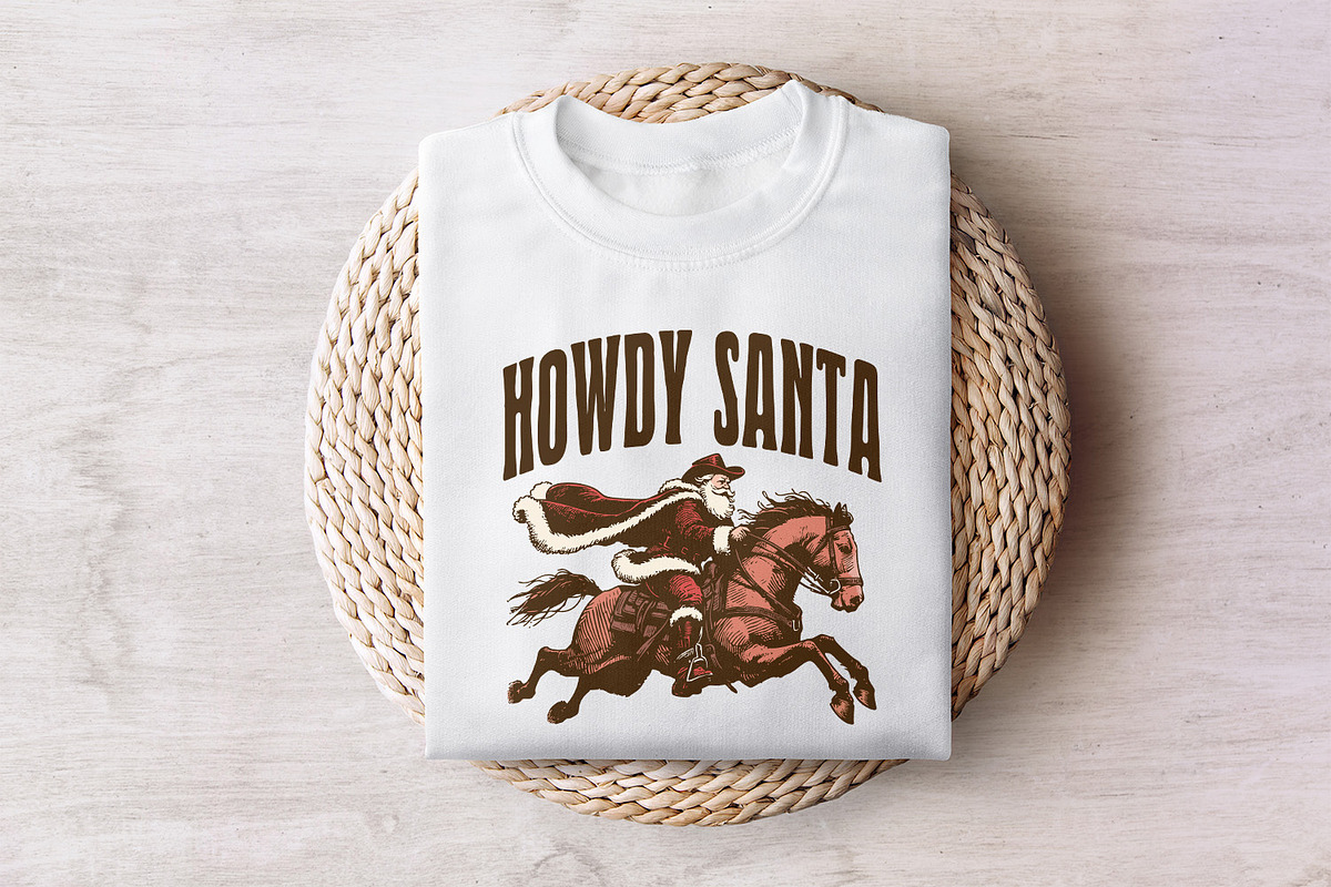 Howdy Santa PNG Digital Download, an Illustration by SharpMarketplace (Photo 2 of 9)