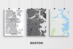 5 Maps Of USA Cities 2