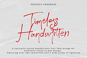 Timeless Handwritten, a Handwritten Font by BearyType Studio (Thumbnail 1 of 9)