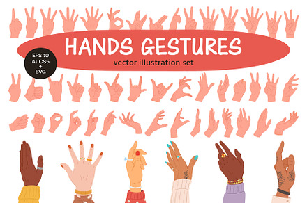 Hands gestures, a Person Illustration by GreenSky