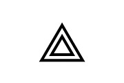 20 Black Triangle Geometric Icons, a Graphic by Gfx_Store (Thumbnail 5 of 10)