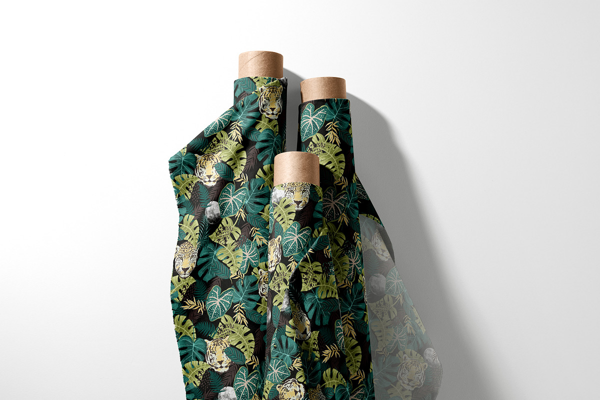 Exotic Tropical Jungle-Tiger Pattern, a Pattern Graphic by StudioGlouna (Photo 5 of 5)