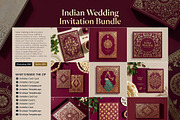 Indian Wedding Invitation PSD Cards, a Card Template by Dreamanart (Thumbnail 1 of 4)