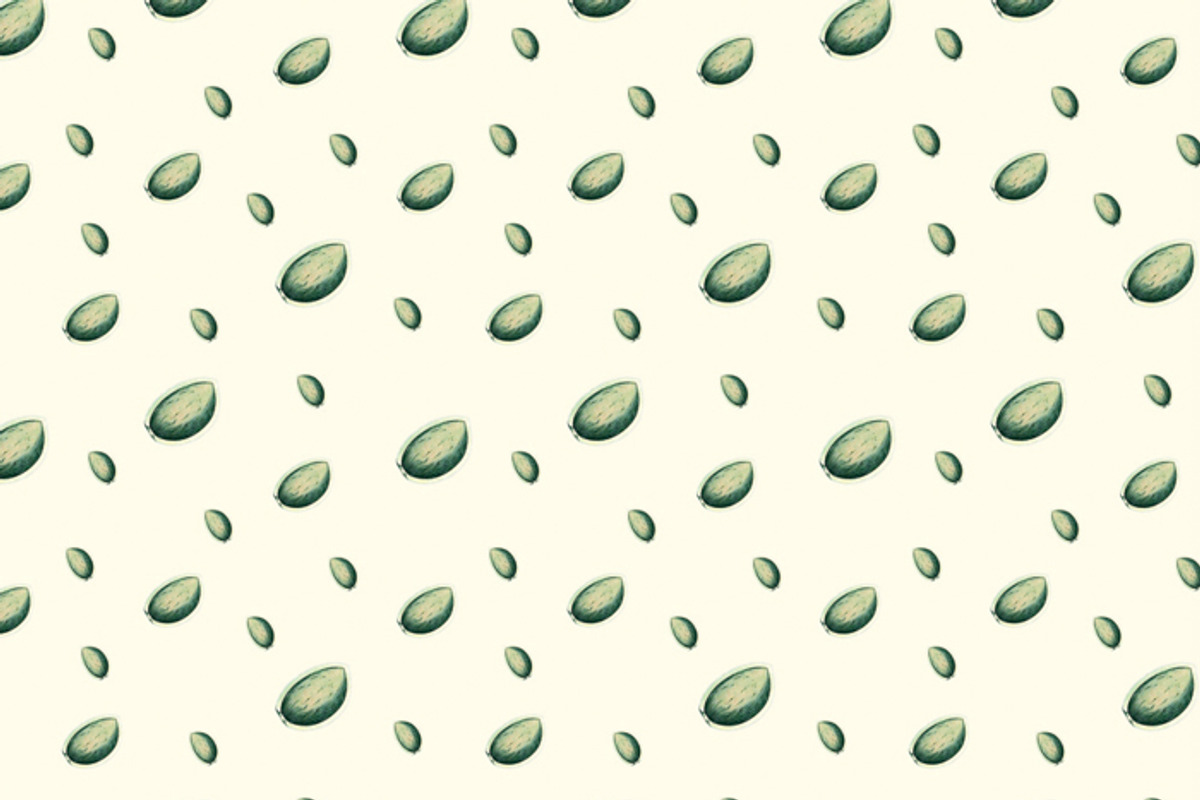 Botanical garden pattern - Almond, a Pattern Graphic by Klipa Illustrations (Photo 4 of 7)