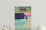 Monthly 2026 Calendar Vintage Travel, a Seasonal Illustration by Vector_Up (Thumbnail 7 of 7)