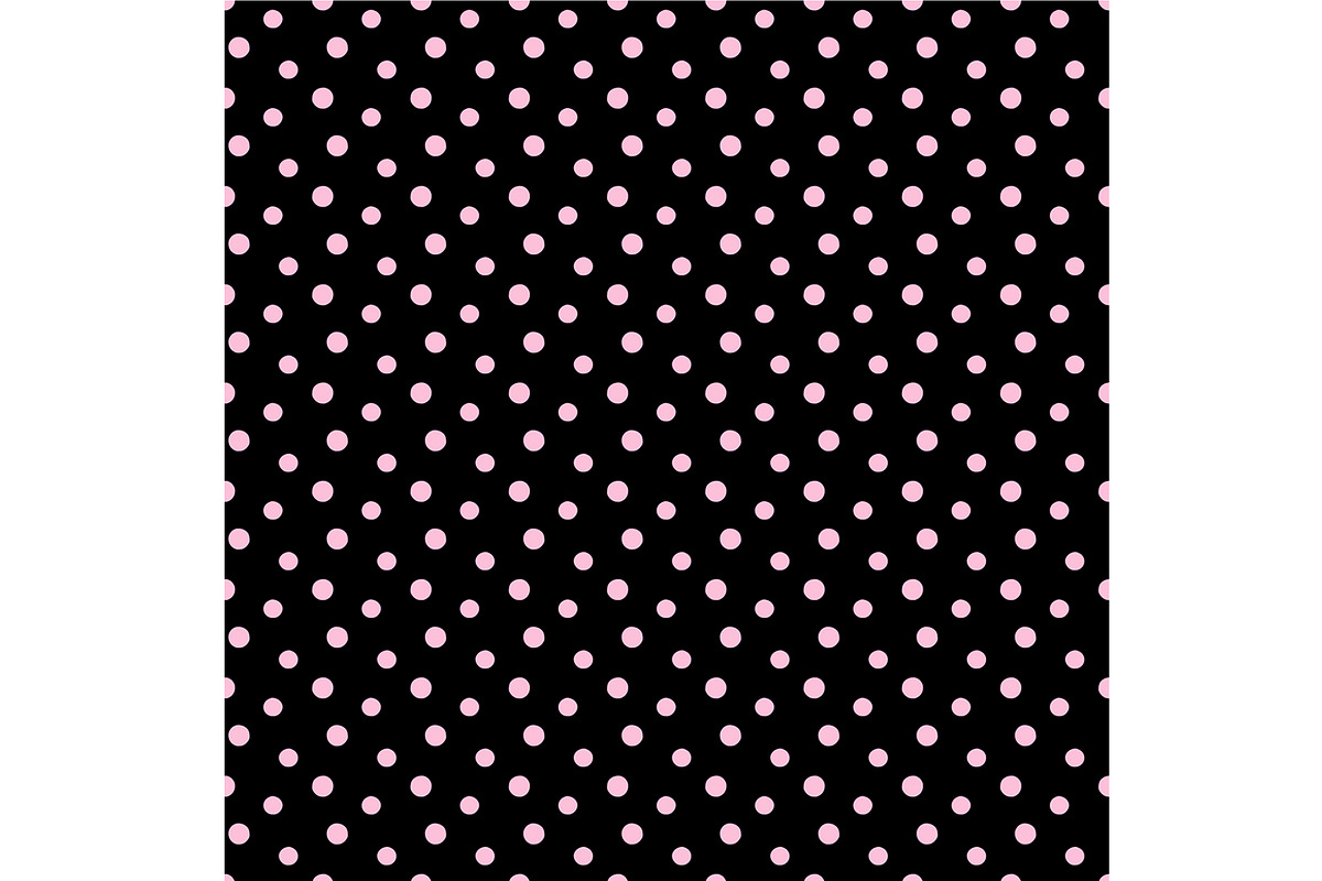 Polka Dot Pink on Black Seamless, a Pattern Graphic by Sharon Schwalbe (Photo 5 of 5)