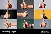 Thumb Up Finger. 38 images, a Person Illustration by Handmadefont (Thumbnail 8 of 10)