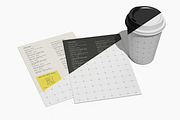 Coffee Menu & Cup Mockup Branding, an Advertising Mockup by graphicsauce (Thumbnail 2 of 4)