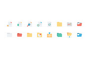 88 Flat Files and Folders Icons, a Duotone Icon by Creative Stall (Thumbnail 3 of 3)