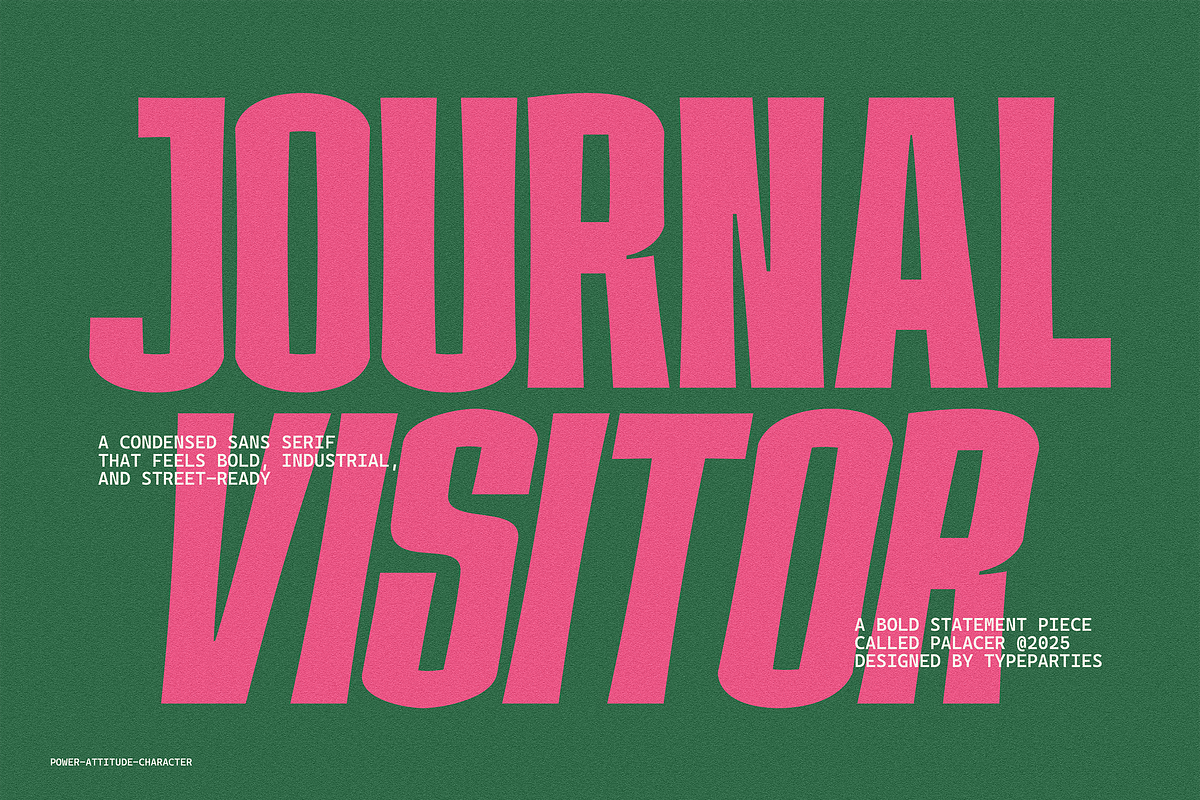 Palacer - Modern Display Font, a Sans Serif Font by Typeparties (Photo 2 of 10)