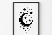 50 Crescent Moon with Stars, an Empty State Illustration by Amazin_art (Thumbnail 36 of 47)