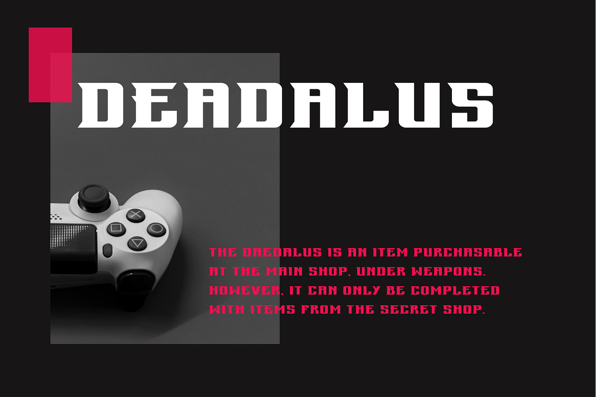 Deadalus Font, a Slab Serif Font by ModalTampang (Photo 3 of 3)