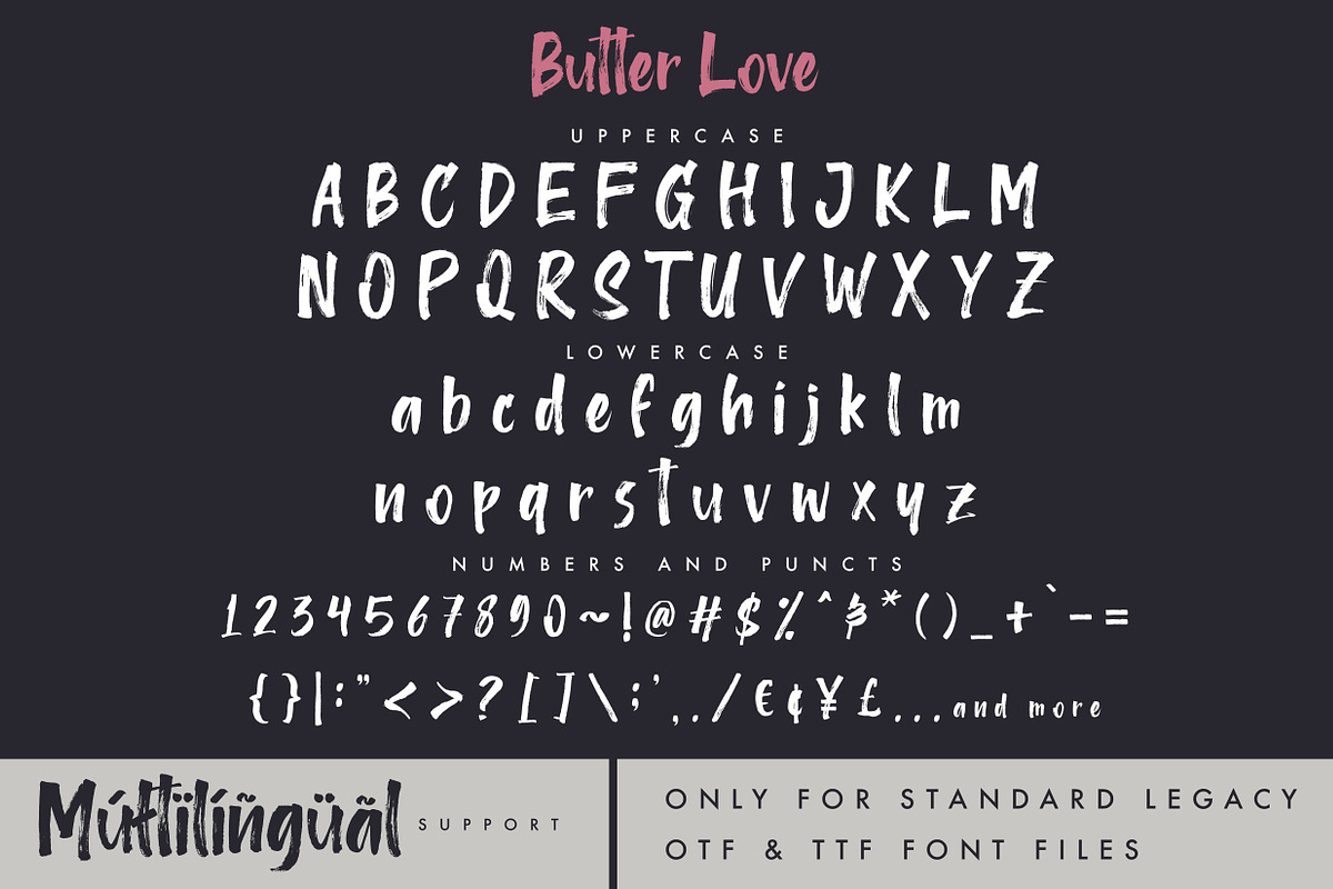 Butter Love - Opentype SVG Dry Brush preview 7