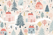 Winter Christmas Pattern, a Pattern Graphic by Printable Treasure (Thumbnail 3 of 5)