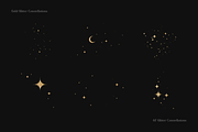 67 Gold Glitter Constellations, an Object Graphic by Ksuview (Thumbnail 9 of 12)