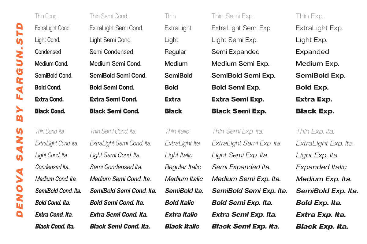 Denova - Variable Grotesk Sans, a Sans Serif Font by Fargun Studio (Photo 15 of 15)