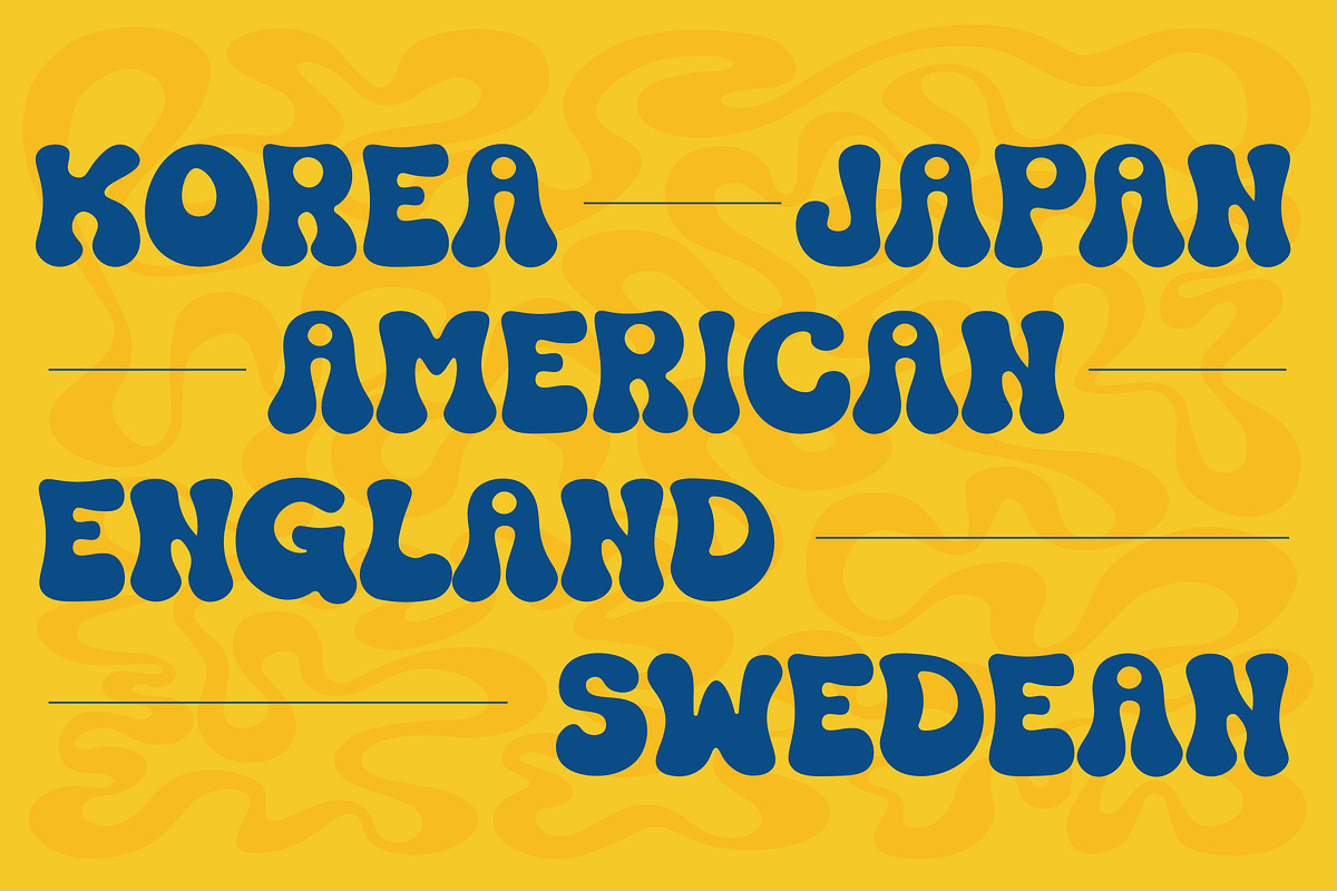 Groovelly - Funk Groovy Display Font, a Sans Serif Font by riff.type (Photo 10 of 10)