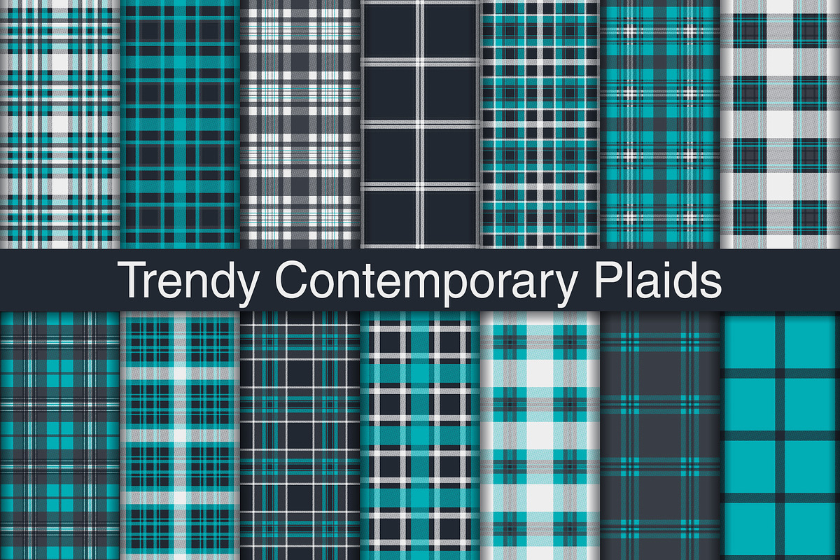 #255 Trendy Contemporary Plaids, a Pattern Graphic by Plaid4You (Photo 1 of 5)