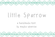 Little Sparrow Font, a Sans Serif Font by Maybe Sparrow Designs (Thumbnail 1 of 2)