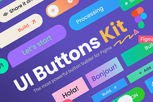 UI Buttons Kit For Figma