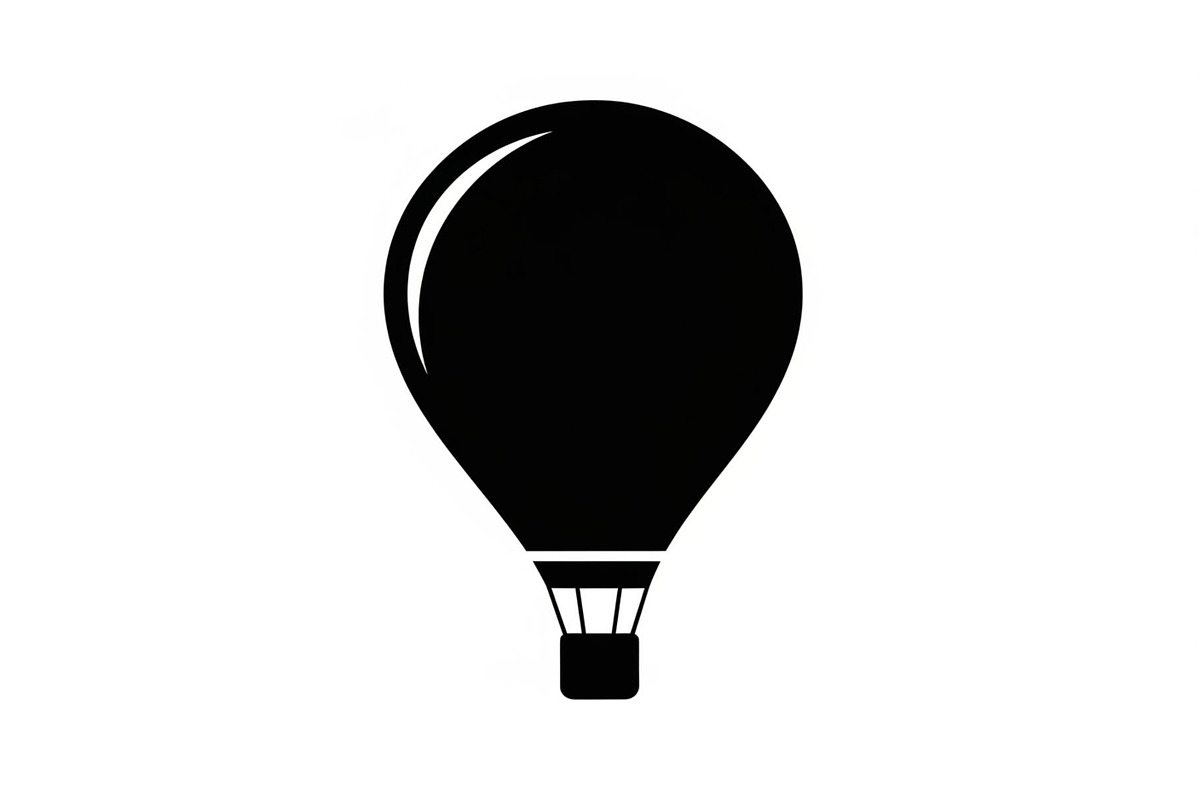Hot Air Balloon Silhouette Bundle, an Illustration by Designer_Momina (Photo 11 of 51)
