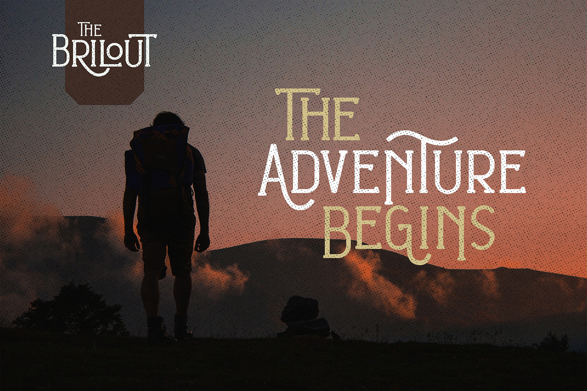Brilout Display Font preview 7