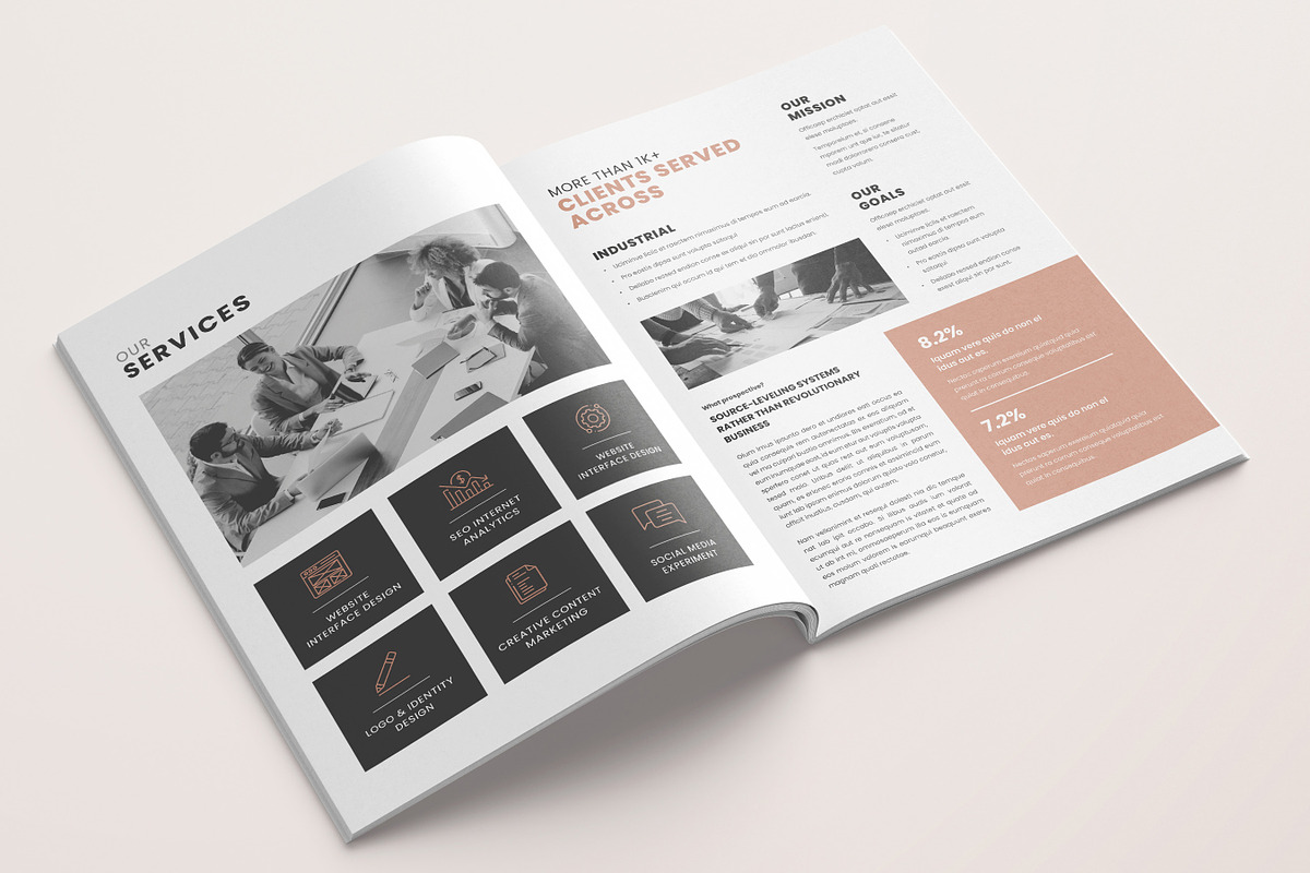 WhitePaper | Canva, Word, InDesign, a Brochure Template by DesVert (Photo 4 of 6)