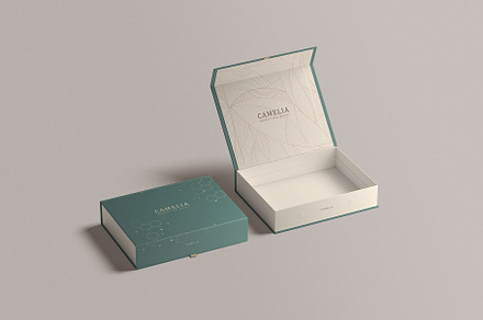 Magnetic Gift Box Mockup, a Packaging Mockup by Hokagata