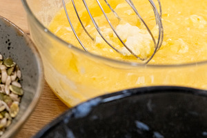 Cooking food whisking process batter pastry bowl, a Food & Drink Photo by Photo Drive Studio