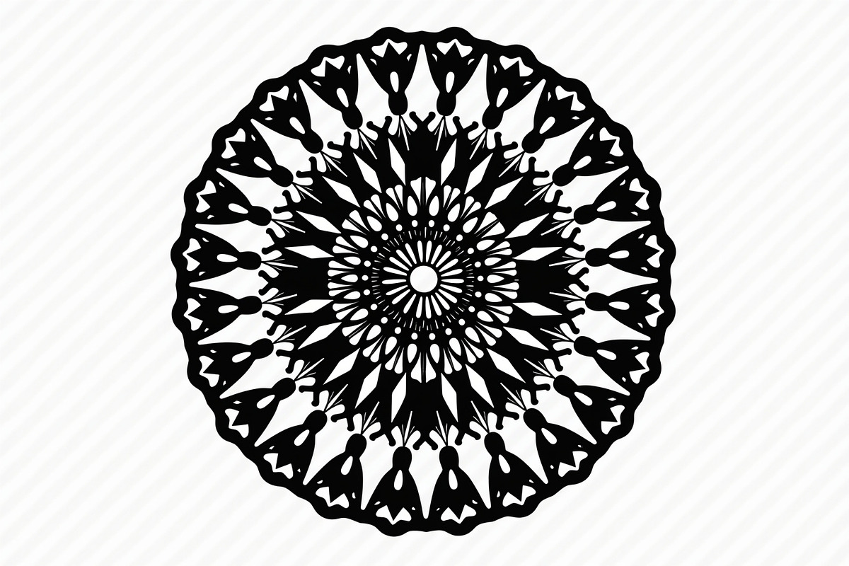 Elegant Mandala Silhouette Bundle, an Illustration by BIPLOB EXPERT (Photo 11 of 21)