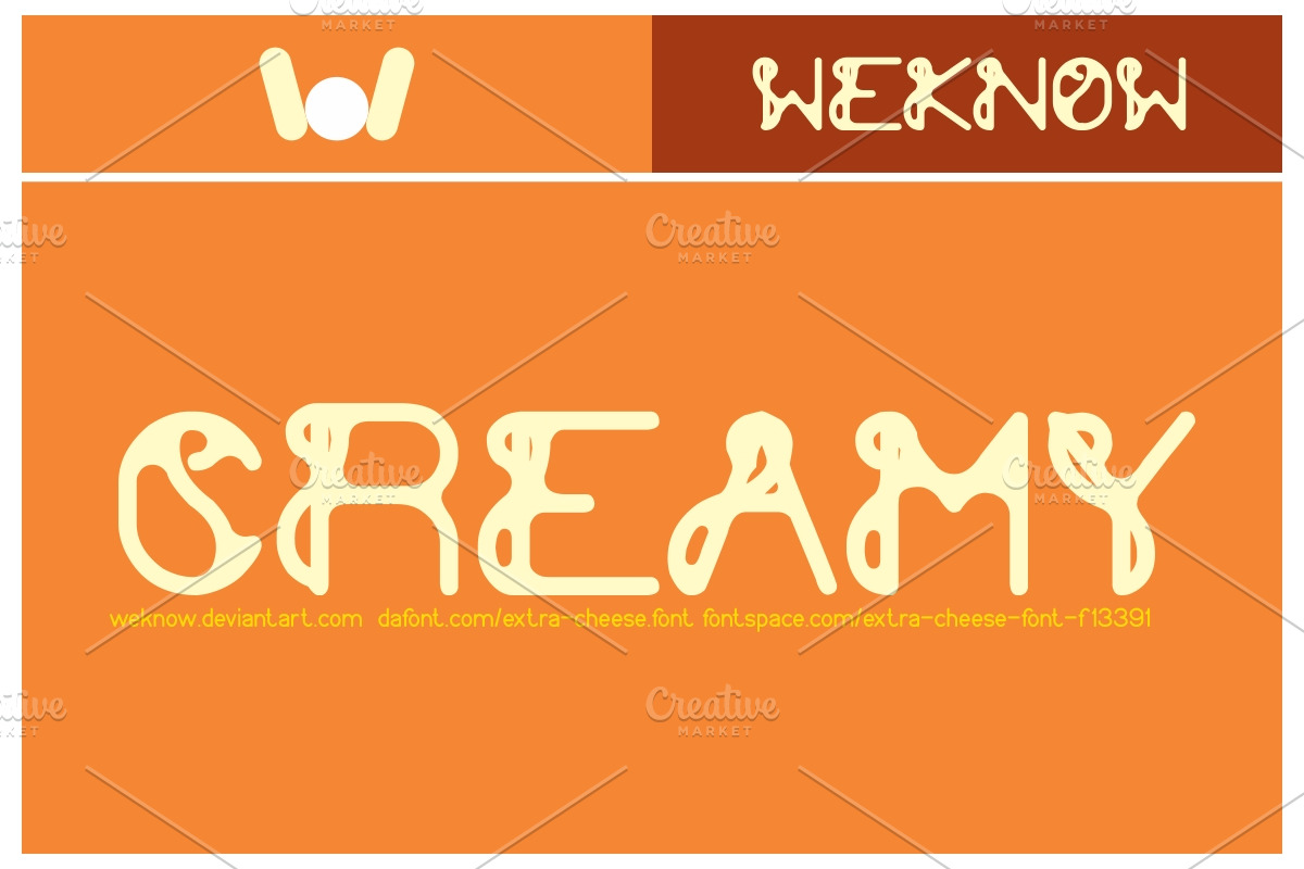 extra cheese font preview 5