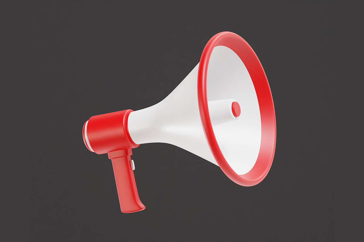 Megaphone 3d model, an Object 3D Model by fahad121 (Photo 1 of 5)