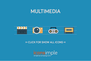 iconsimple: multimedia