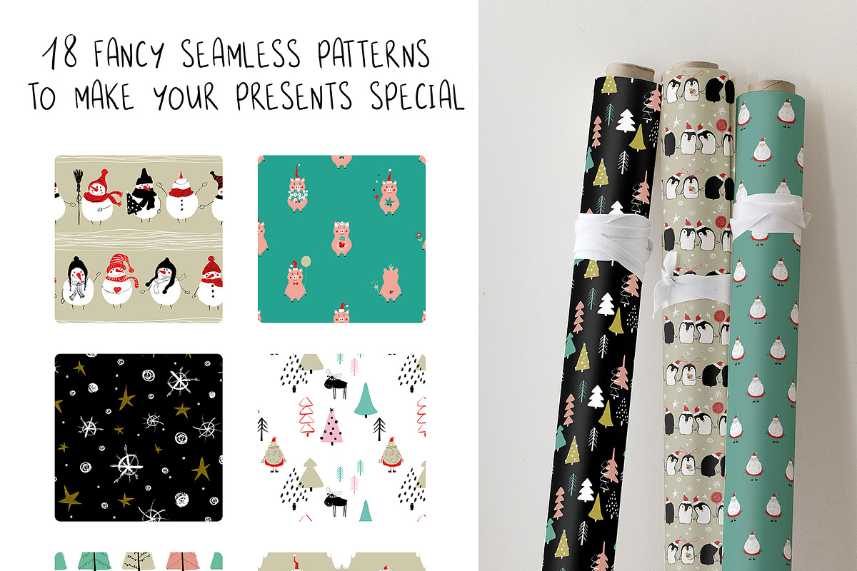 Ho-Ho-Ho Christmas Collection, a Seasonal Illustration by Annakniaz (Photo 6 of 9)