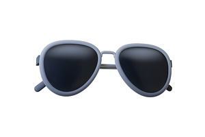 Stylish sunglasses 3d render, an Object Illustration by Valerie Bodnar