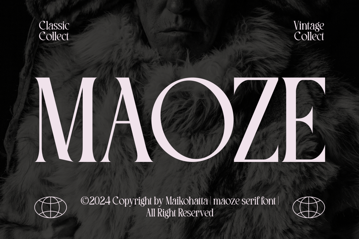 Maoze - Classic Serif Font, a Serif Font by MaikoHatta (Photo 1 of 7)